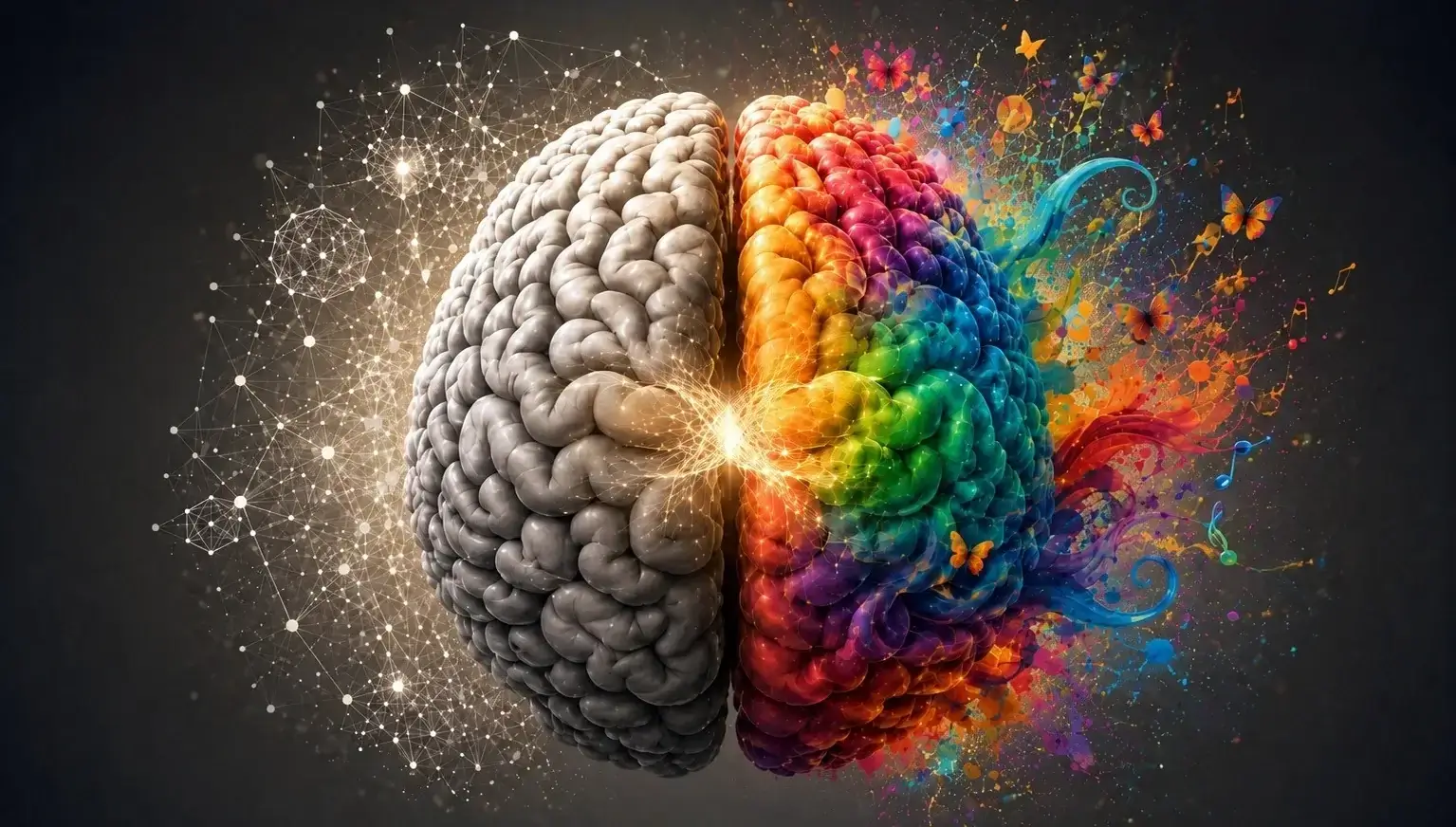 Rete neurale e connessioni del cervello umano